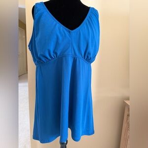 Blue Women's Swim Tankini Top